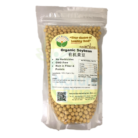 NB-ORGANIC SOY BEANS,500GM</BR>有机黃豆